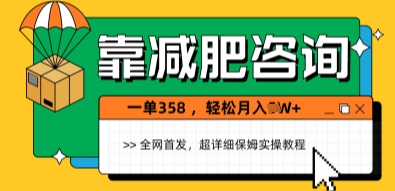 靠减肥咨询，1单368.1个月轻松过1W+-辰风资源站