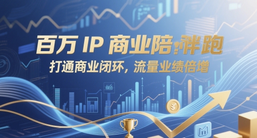 百万IP商业陪跑，打通商业闭环，流量业绩倍增-辰风资源站