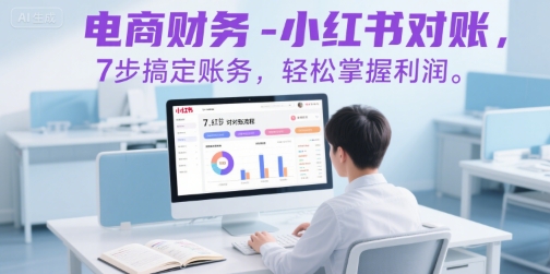 电商财务-小红书对账，7步搞定账务，轻松掌握利润-辰风资源站