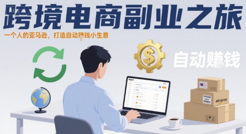 跨境电商副业之旅，一个人的亚马逊，打造自动賺钱小生意-辰风资源站