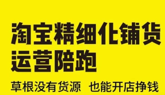 淘宝精细化铺货运营陪跑(部分更新至2025)，草根没有货源 也能开店挣钱-慕云辰风博客