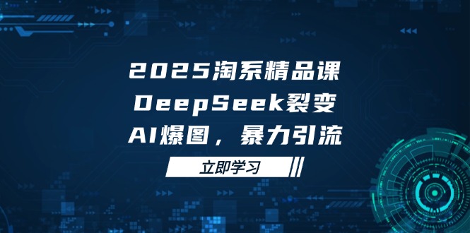 （14639期）2025 淘系精品课，DeepSeek 裂变，AI 爆图，暴力引流-辰风资源站