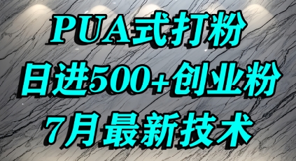 怎么打创业粉，PUA制造焦虑，单人日引500+精准流量-辰风资源站