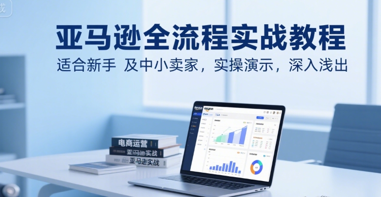 亚马逊全流程实战教程，适合新手及中小卖家，实操演示，深入浅出-辰风资源站